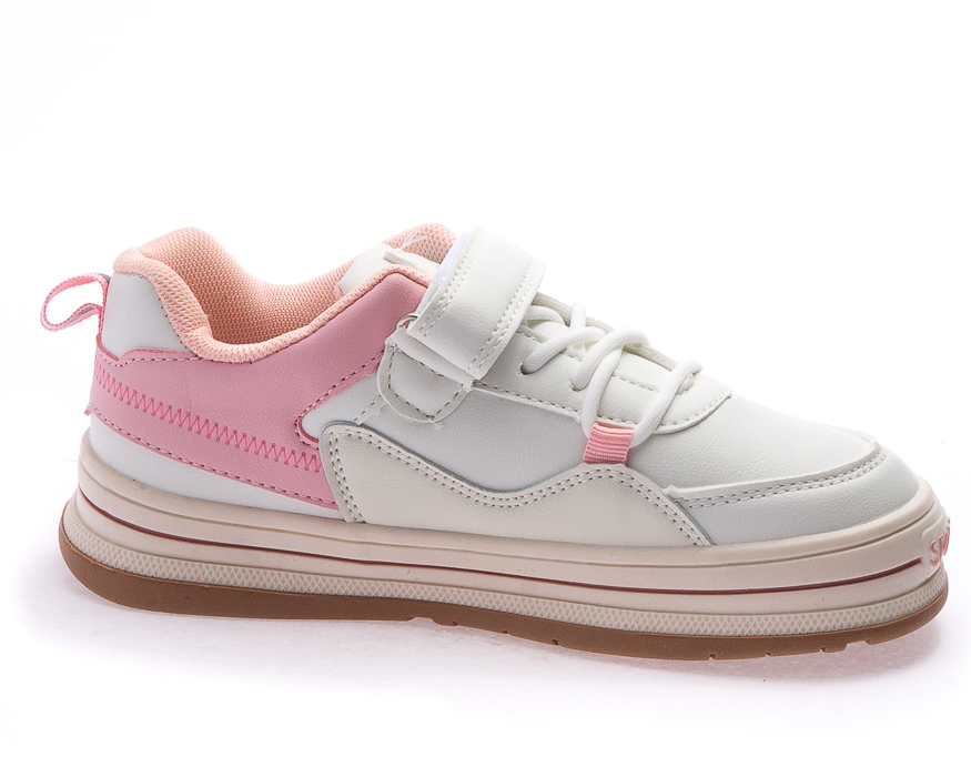 Картинка кроссовки/кеды B&G 8043-3C бел/розовый от магазина ON-FOOT