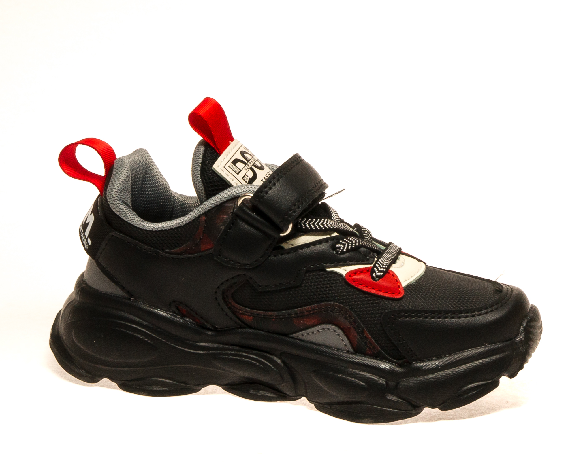 Картинка кроссовки/кеды B&G A323-3G чер/красный от магазина ON-FOOT