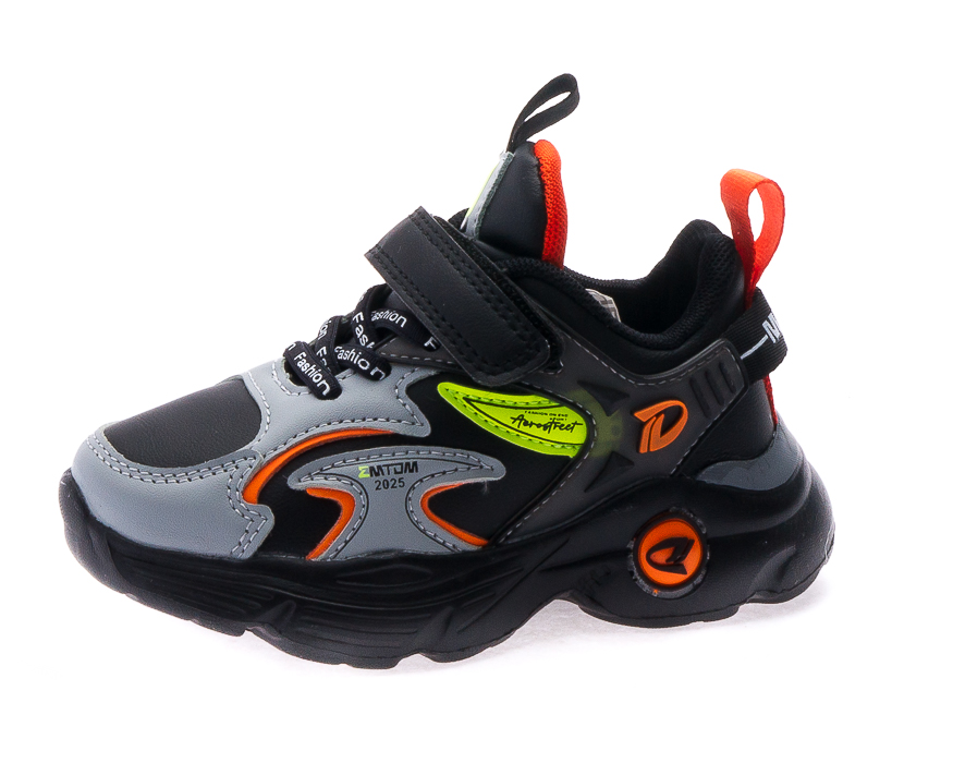 Картинка кроссовки/кеды B&G Х-A222-5K черн/серый от магазина ON-FOOT